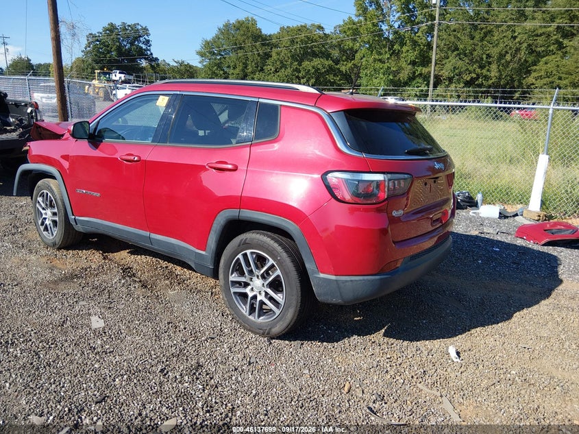 Vin: 3c4njcbb4jt488490, lot: 46637433, jeep compass sun and wheel fwd 20183