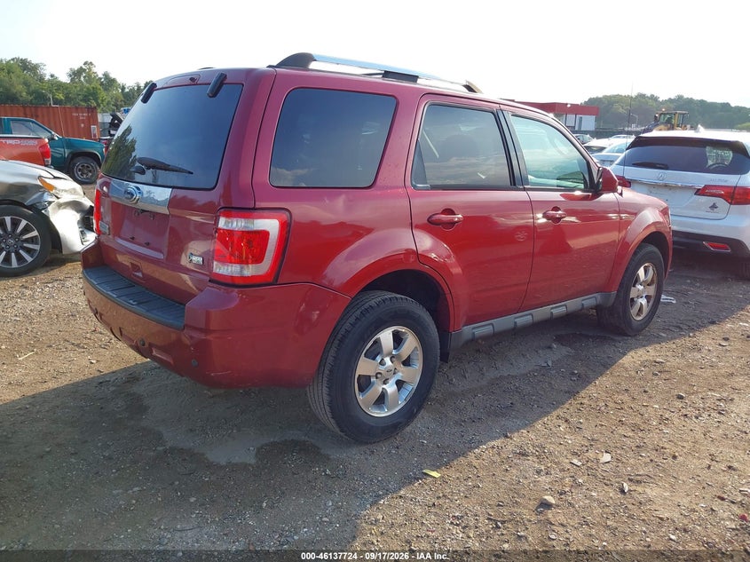 Vin: 1fmcu9eg0ckc50970, lot: 46637458, ford escape limited 20124