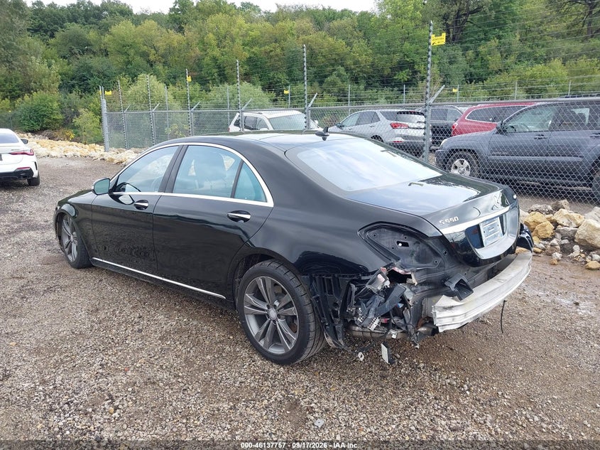 Vin: wddug8fb1fa114845, lot: 46637491, mercedes-benz s 550 4matic 20153