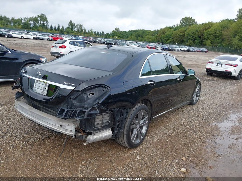 Vin: wddug8fb1fa114845, lot: 46637491, mercedes-benz s 550 4matic 20154