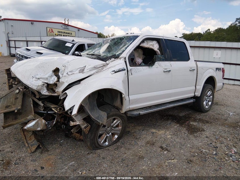 Vin: 1ftew1ef1hkc15488, lot: 46637500, ford f-150 lariat 20172