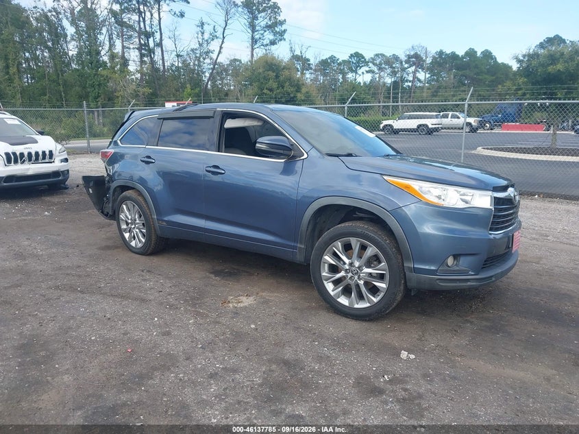 Vin: 5tdzkrfh0fs045223, lot: 46637519, toyota highlander le plus v6 2015 img_1