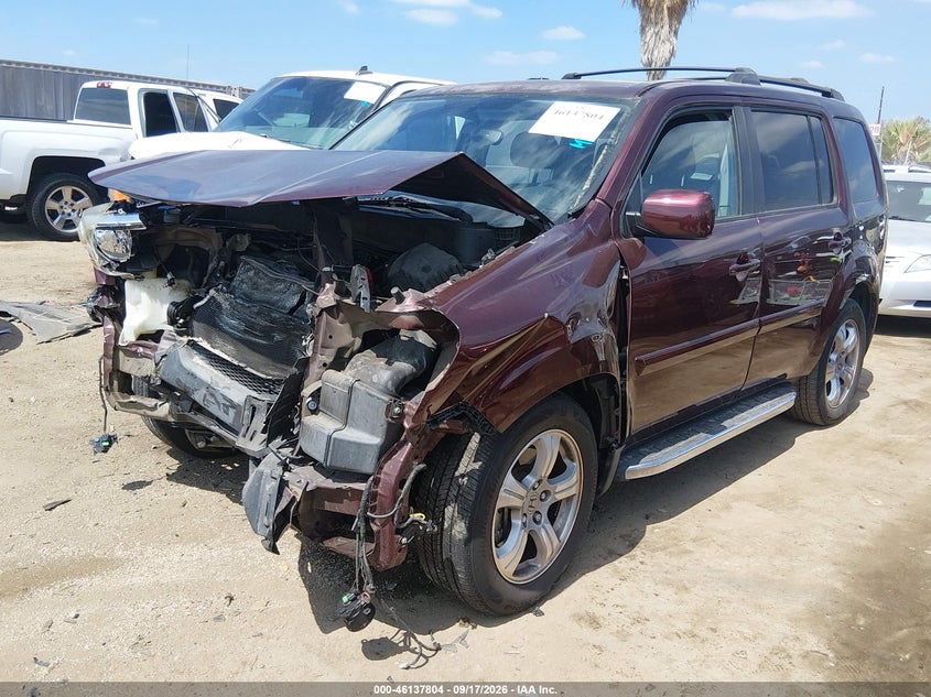 Vin: 5fnyf3h59db010598, lot: 46637538, honda pilot ex-l 20132
