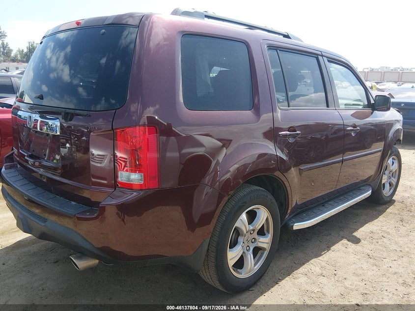 Vin: 5fnyf3h59db010598, lot: 46637538, honda pilot ex-l 20134