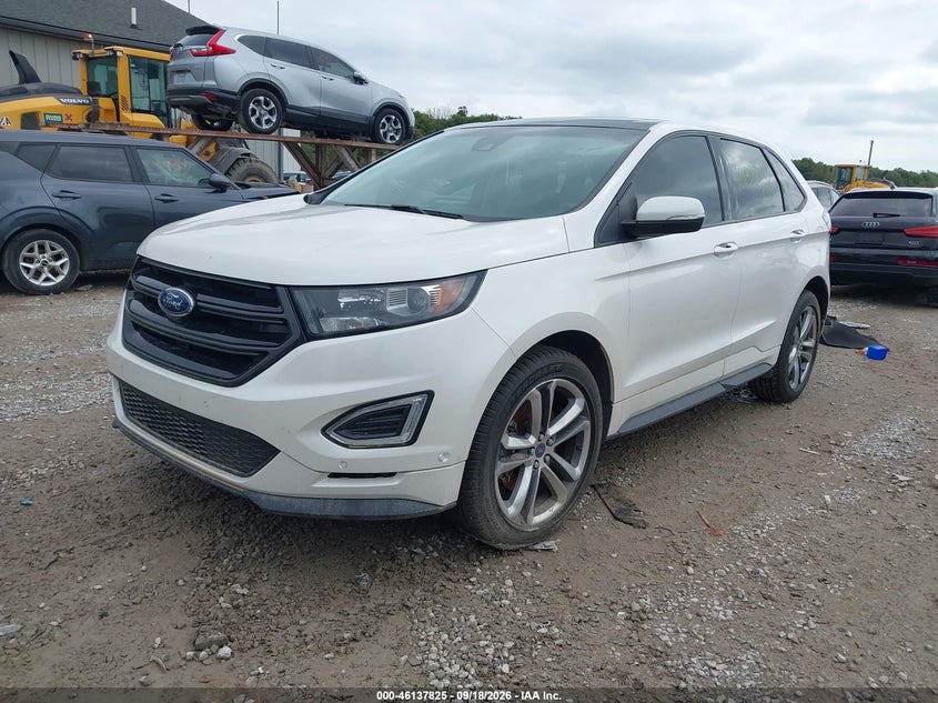 Vin: 2fmtk4ap4fbb59522, lot: 46637559, ford edge sport 20152