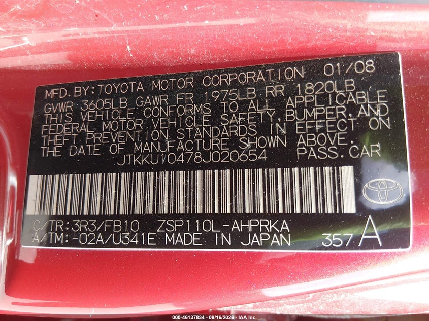 2008 SCION XD · Фото 9