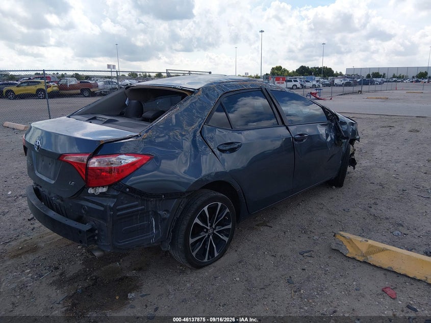 Vin: 5yfburhe8hp659835, lot: 46637609, toyota corolla le 20174
