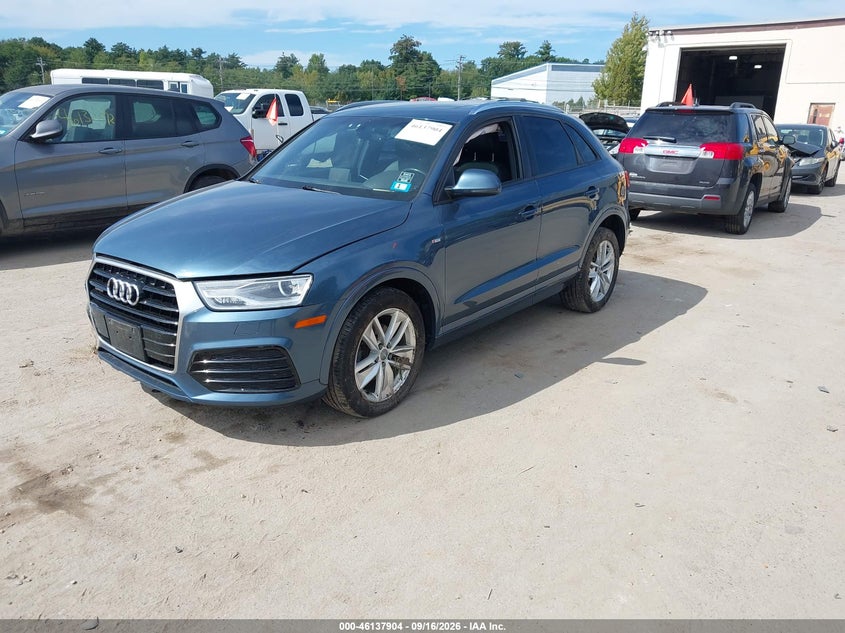 Vin: wa1eccfs8jr017868, lot: 46637638, audi q3 2.0t premium 20182