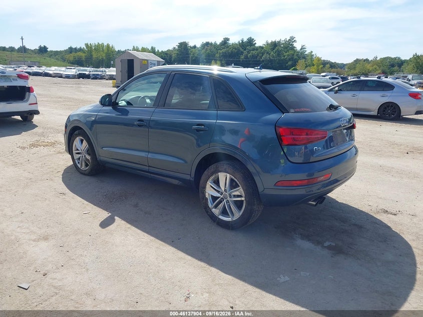 Vin: wa1eccfs8jr017868, lot: 46637638, audi q3 2.0t premium 20183