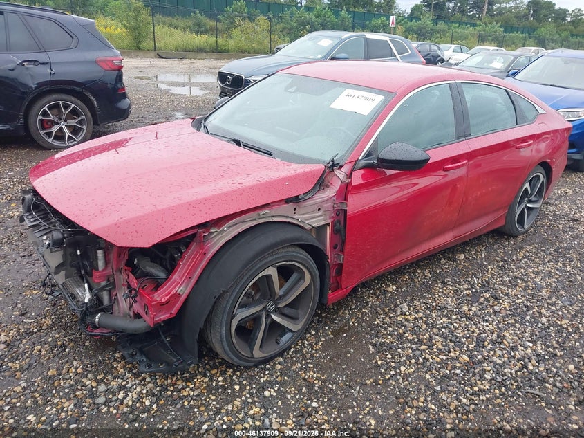 Vin: 1hgcv1f35ma063344, lot: 46637643, honda accord sport 20212