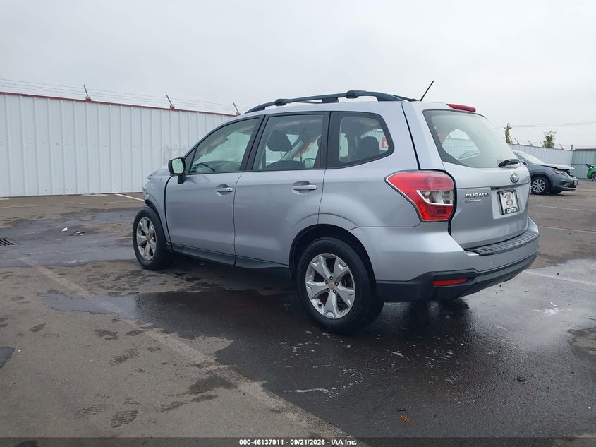 Vin: jf2sjabc7fh842283, lot: 46637645, subaru forester 2.5i 20153