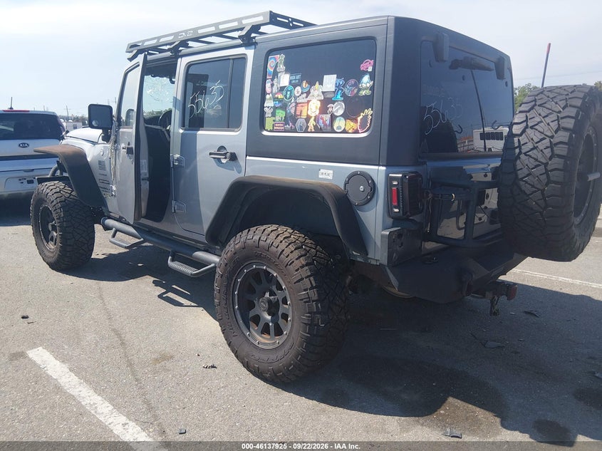 Vin: 1c4bjwdg4fl510181, lot: 46637659, jeep wrangler unlimited sport 20153
