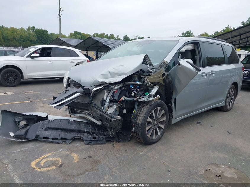 Vin: 5tddz3dc7ls230360, lot: 46637676, toyota sienna xle 20202