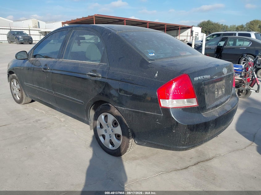 KIA SPECTRA 2009 VIN KNAFE221X95619313
