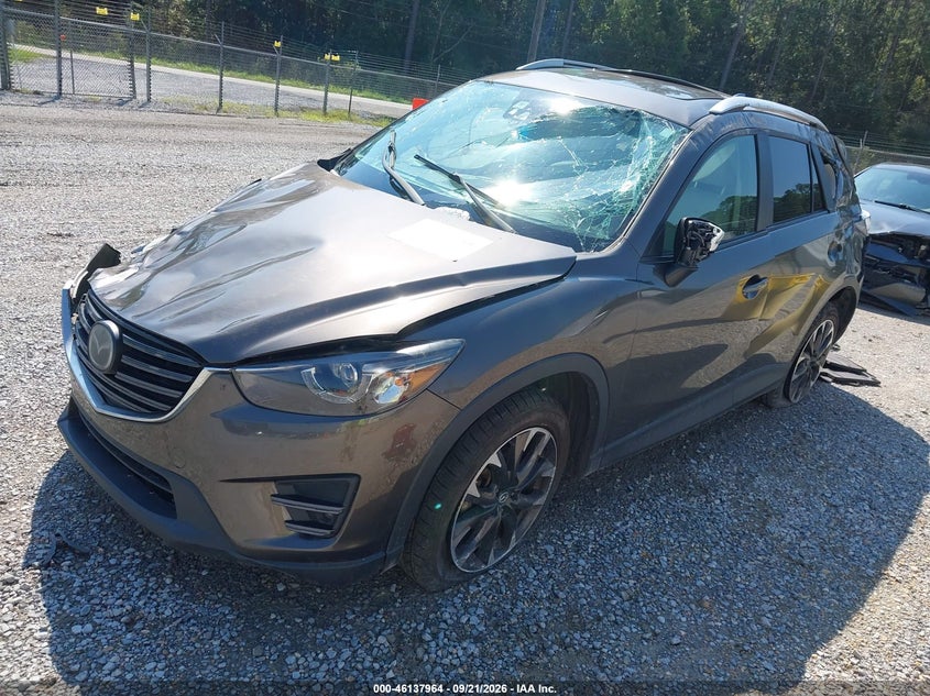 Vin: jm3ke2dy0g0844238, lot: 46637698, mazda cx-5 grand touring 20162