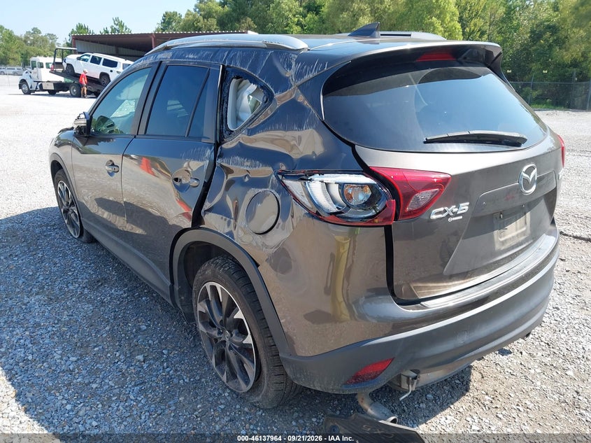 Vin: jm3ke2dy0g0844238, lot: 46637698, mazda cx-5 grand touring 20163