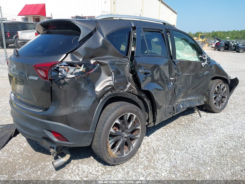 Vin: jm3ke2dy0g0844238, lot: 46637698, mazda cx-5 grand touring 20164