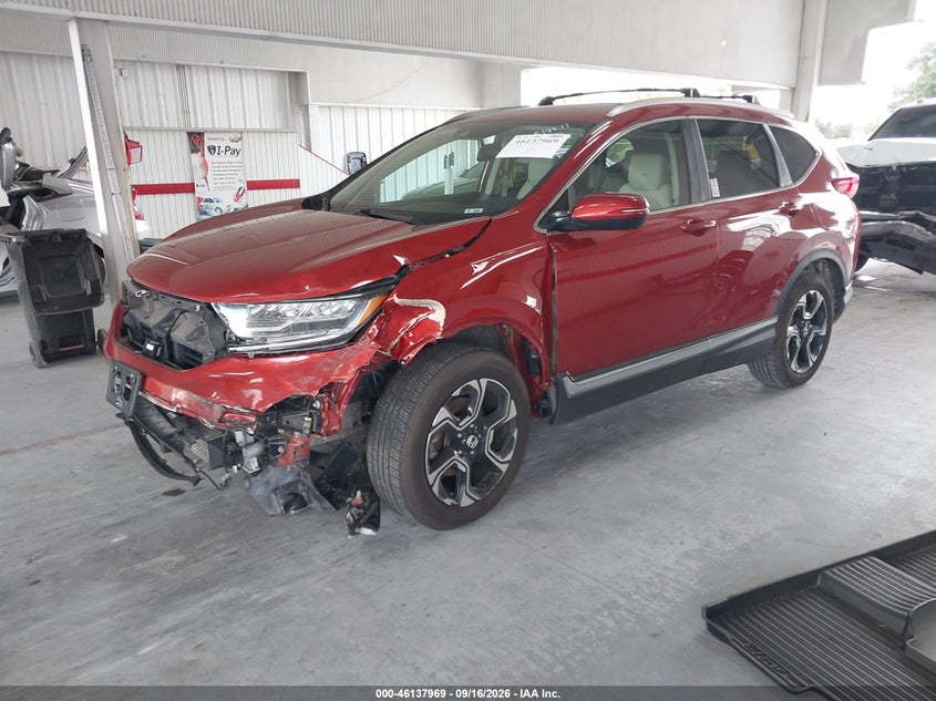 Vin: 2hkrw2h95hh620863, lot: 46637703, honda cr-v touring 20172