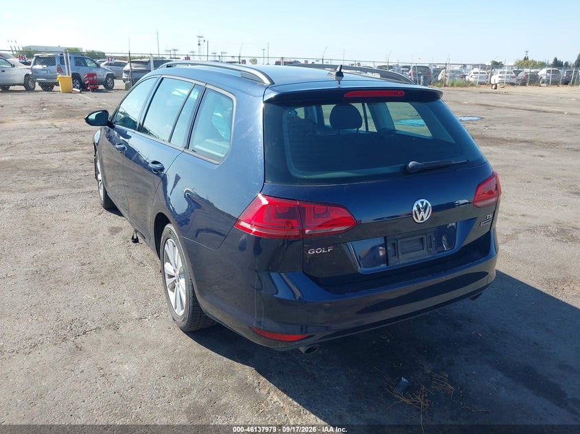 Vin: 3vw017auxhm543417, lot: 46637713, volkswagen golf sportwagen tsi s 20173