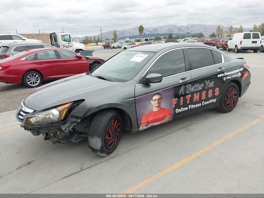 Vin: 1hgcp2f37ca242788, lot: 46637769, honda accord 2.4 lx 20122