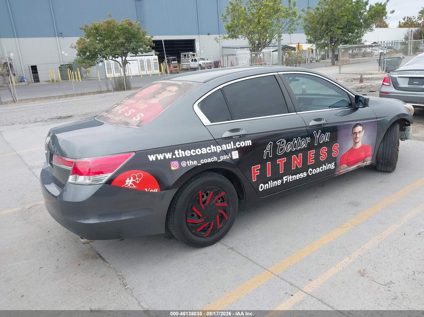 Vin: 1hgcp2f37ca242788, lot: 46637769, honda accord 2.4 lx 20124