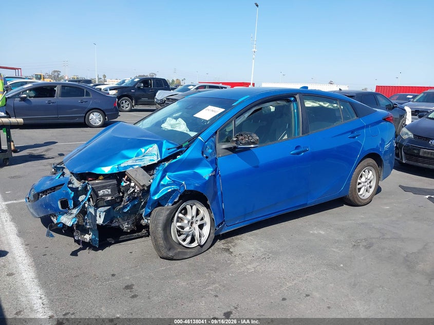 Vin: jtdkamfu3n3171578, lot: 46637775, toyota prius l 20222
