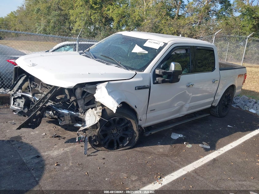 Vin: 1ftew1eg9ffb23401, lot: 46637795, ford f-150 platinum 20152