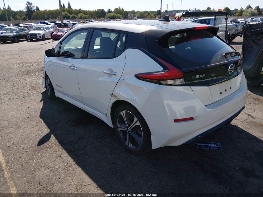 Vin: 1n4az1cp3jc304714, lot: 46637855, nissan leaf sl 20183