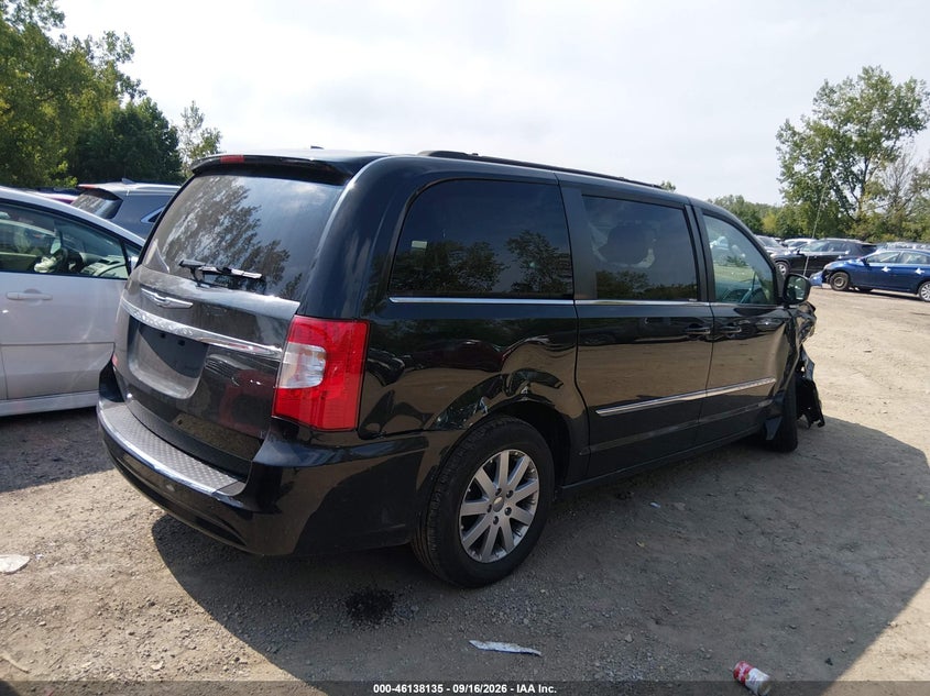Vin: 2c4rc1bg3dr696492, lot: 46637869, chrysler town & country touring 20134