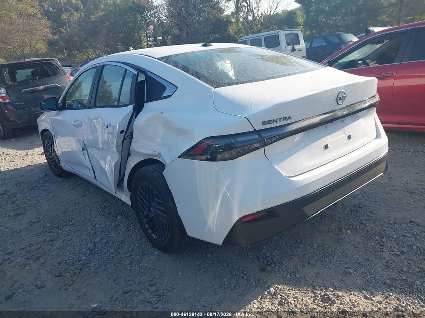 Vin: 3n1ab9cv7ty235373, lot: 46637877, nissan sentra sv 20263