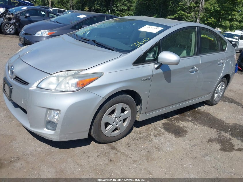 Vin: jtdkn3du8b0313518, lot: 46637880, toyota prius three 20112