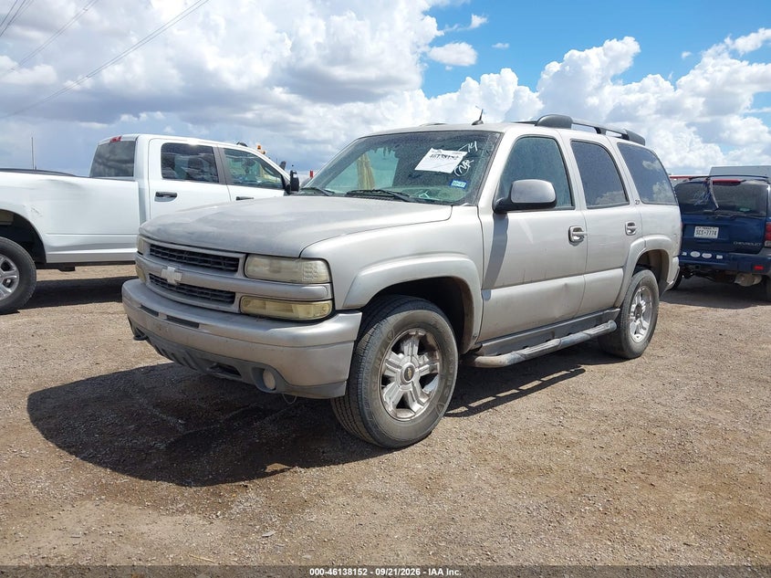 2004 Chevrolet Tahoe Z71, Левый бок, IAAI, VIN 1GNEK13Z44R198574 — фото 2