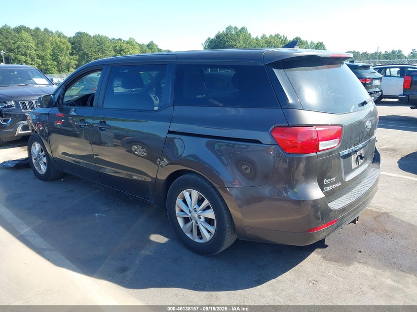 Vin: kndmb5c16h6222175, lot: 46637891, kia sedona lx 20173