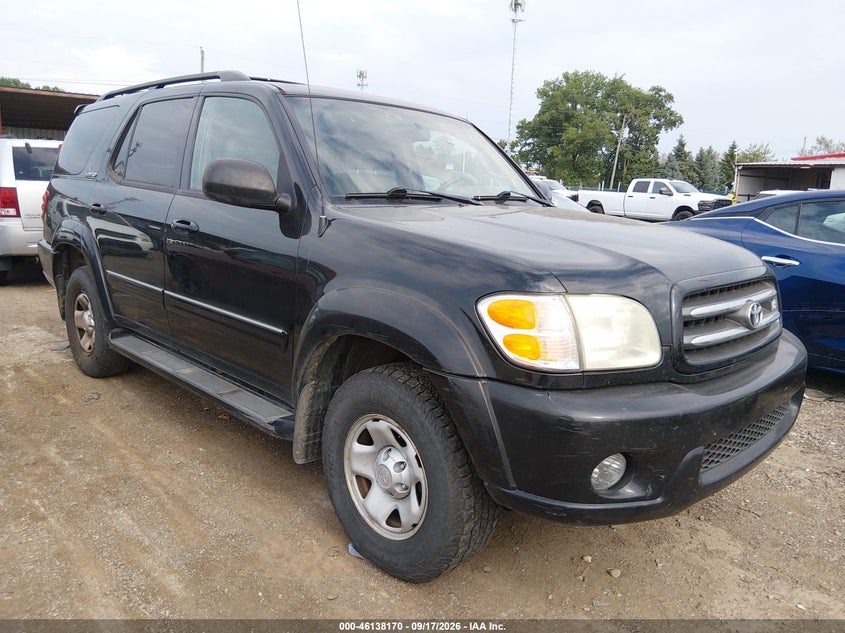 2003 Toyota Sequoia Limited V8, Износ, IAAI, VIN 5TDBT48A53S191145