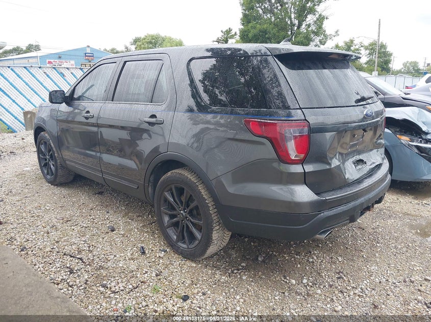 Vin: 1fm5k8d87jga64717, lot: 46637909, ford explorer xlt 20183
