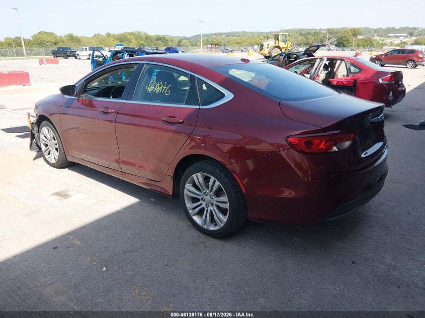 Vin: 1c3cccab5gn104720, lot: 46637910, chrysler 200 limited 20163