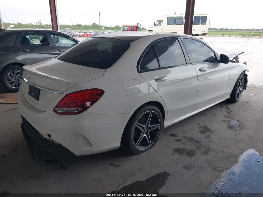 Vin: wddwf4jb9jr413313, lot: 46637911, mercedes-benz c 300 20184