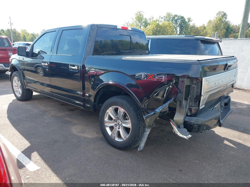 Vin: 1ftew1e44kfa51751, lot: 46637931, ford f-150 platinum 20193