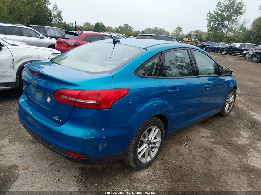 Vin: 1fadp3f21fl313076, lot: 46637942, ford focus se 20154