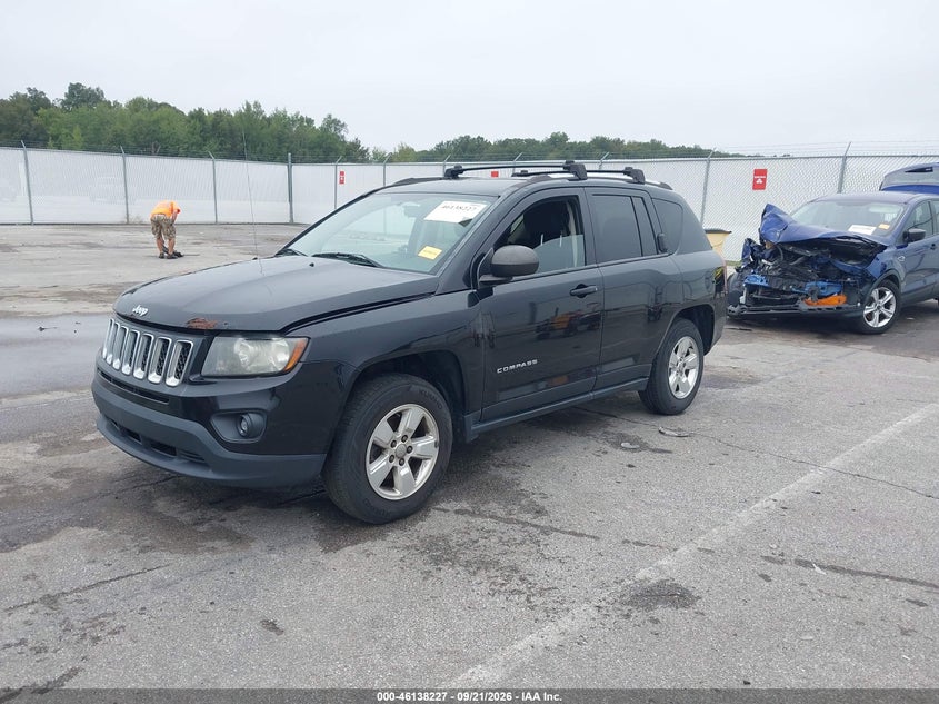 Vin: 1c4njcba6fd190897, lot: 46637961, jeep compass sport 20152
