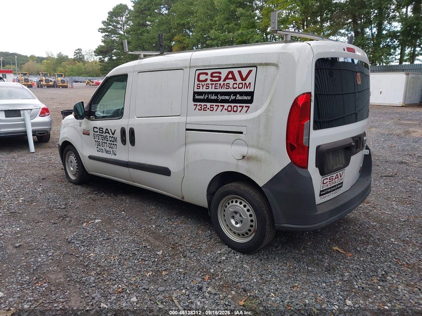 Vin: zfberfatxf6a17410, lot: 46638046, ram promaster city tradesman 20153