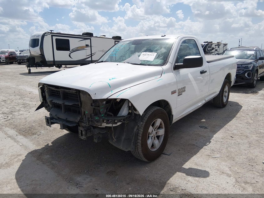 Vin: 3c6jr6dt3kg669791, lot: 46638049, ram 1500 classic tradesman  4x2 8' box 20192