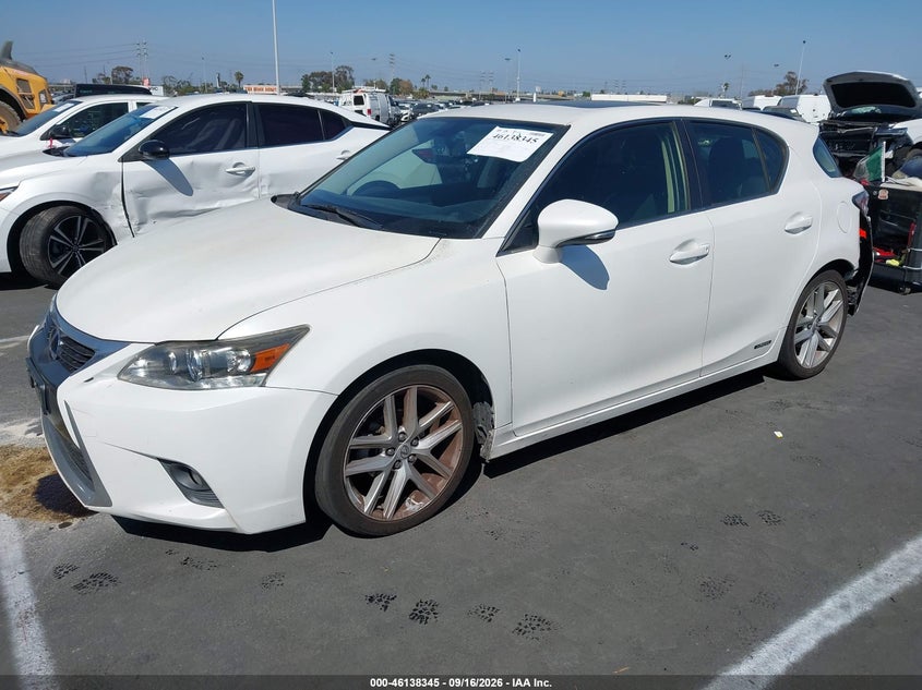 Vin: jthkd5bh3f2230981, lot: 46638079, lexus ct 200h 20152