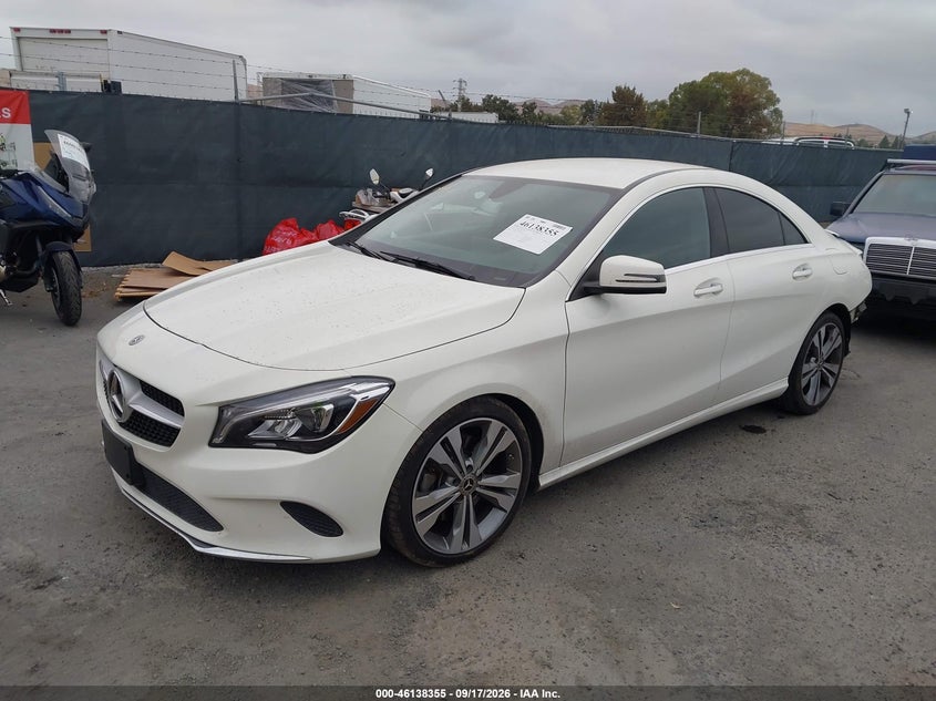 Vin: wddsj4eb9jn609038, lot: 46638091, mercedes-benz cla 250 20182