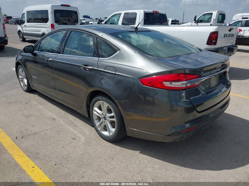 Vin: 3fa6p0uu7jr100414, lot: 46638100, ford fusion hybrid s 20183