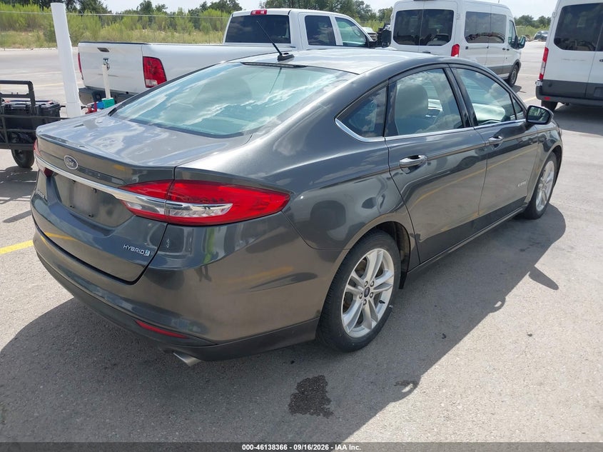 Vin: 3fa6p0uu7jr100414, lot: 46638100, ford fusion hybrid s 20184