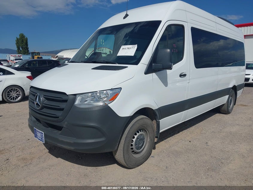 Vin: w1z4kghy2tt611205, lot: 46638111, mercedes-benz sprinter 2500 high roof 4-cyl diesel 20262