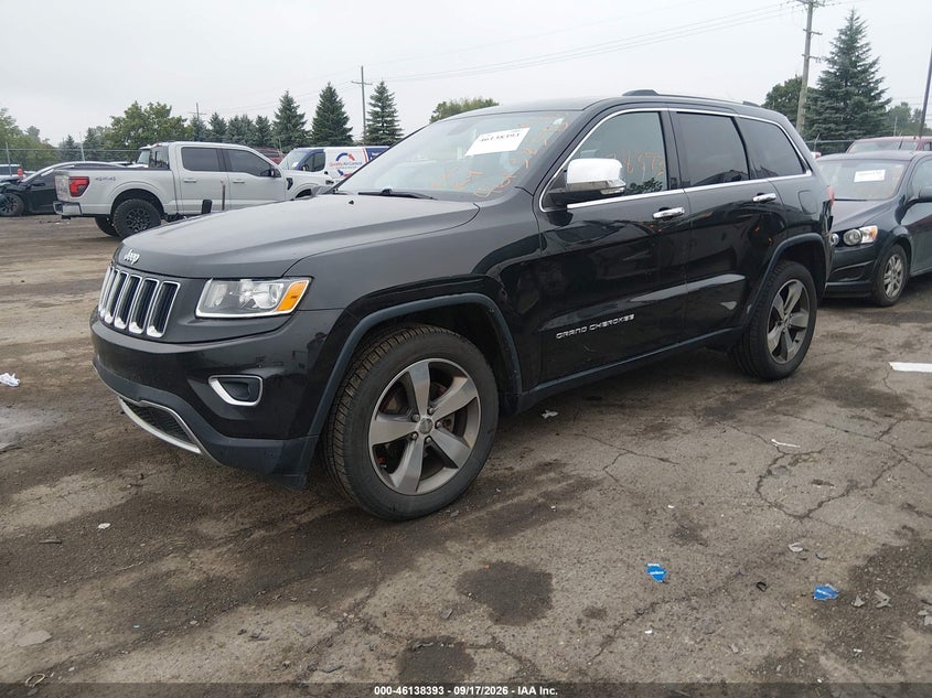 Vin: 1c4rjfbg9ec578167, lot: 46638127, jeep grand cherokee limited 20142