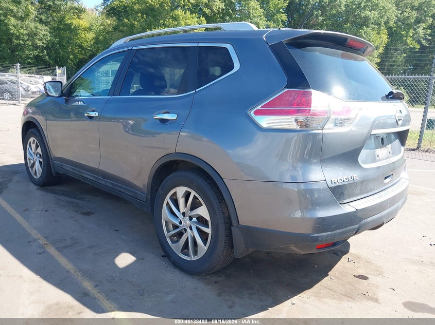 Vin: 5n1at2mv2fc801433, lot: 46638134, nissan rogue sl 20153