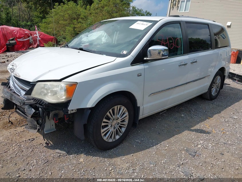 Vin: 2c4rc1cg3er224891, lot: 46638155, chrysler town & country touring-l 30th anniversary 20142